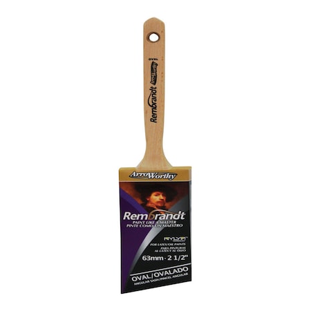 Arroworthy ArroWorthy Rembrandt 2-1/2 in. Semi-Oval Angle Paint Brush 6420 2-1/2